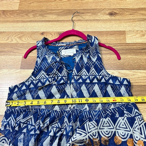 Anthropologie Tiered Abstract Maxi Dress size S - Picture 7 of 16
